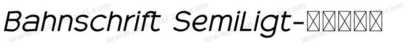 Bahnschrift SemiLigt字体转换